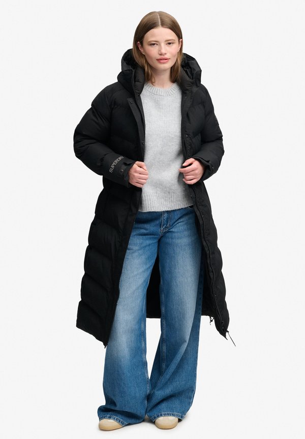 Superdry & Co CITY CHEVRON PADDED LINE - Winter coat - black