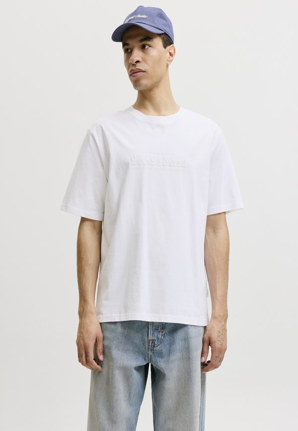 Jack & Jones CATSKILLS MINIMAL TEE CREW NECK - Basic T-shirt - bright white