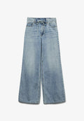 Vero Moda Wide-fit VMREMY Mid rise Straight Fit - Relaxed fit jeans - medium blue denim