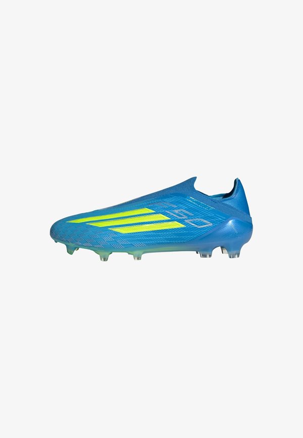 adidas Performance F50 ELITE LACELESS FG - Firm-ground football boots - lucid ray blue team solar yellow    lucid aquamarine