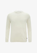 s.Oliver MIT RIPPBÜNDCHEN - Jumper - helles beige