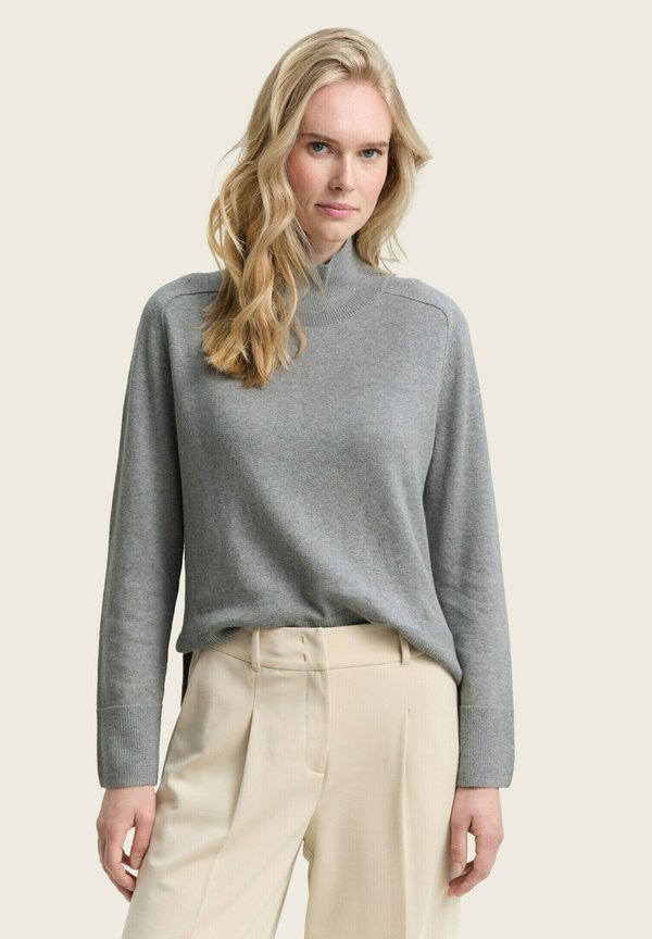 TOM TAILOR Jumper - medium silver grey melange