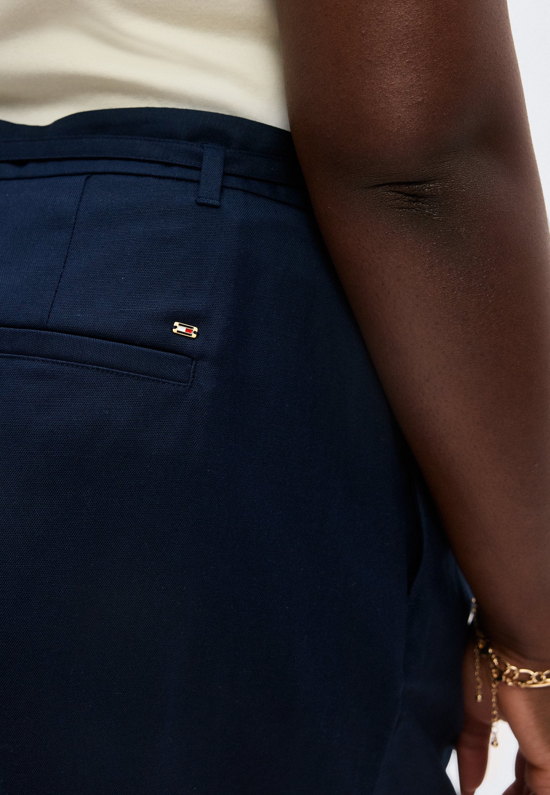 Tommy Hilfiger Curve CURVE LINEN BLEND WIDE LEG SHORTS