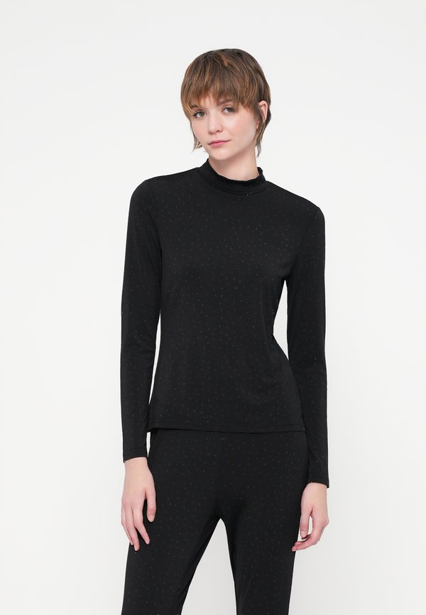 Vero Moda VMNATA HIGHNECK - Long sleeved top - black