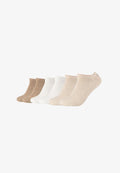s.Oliver ONLINE UNISEX ORIGINALS 6 PACK - Sneaker socks - nature melange