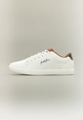 Jack & Jones JFWBRIXTON - Trainers - white/anthracite/cognac