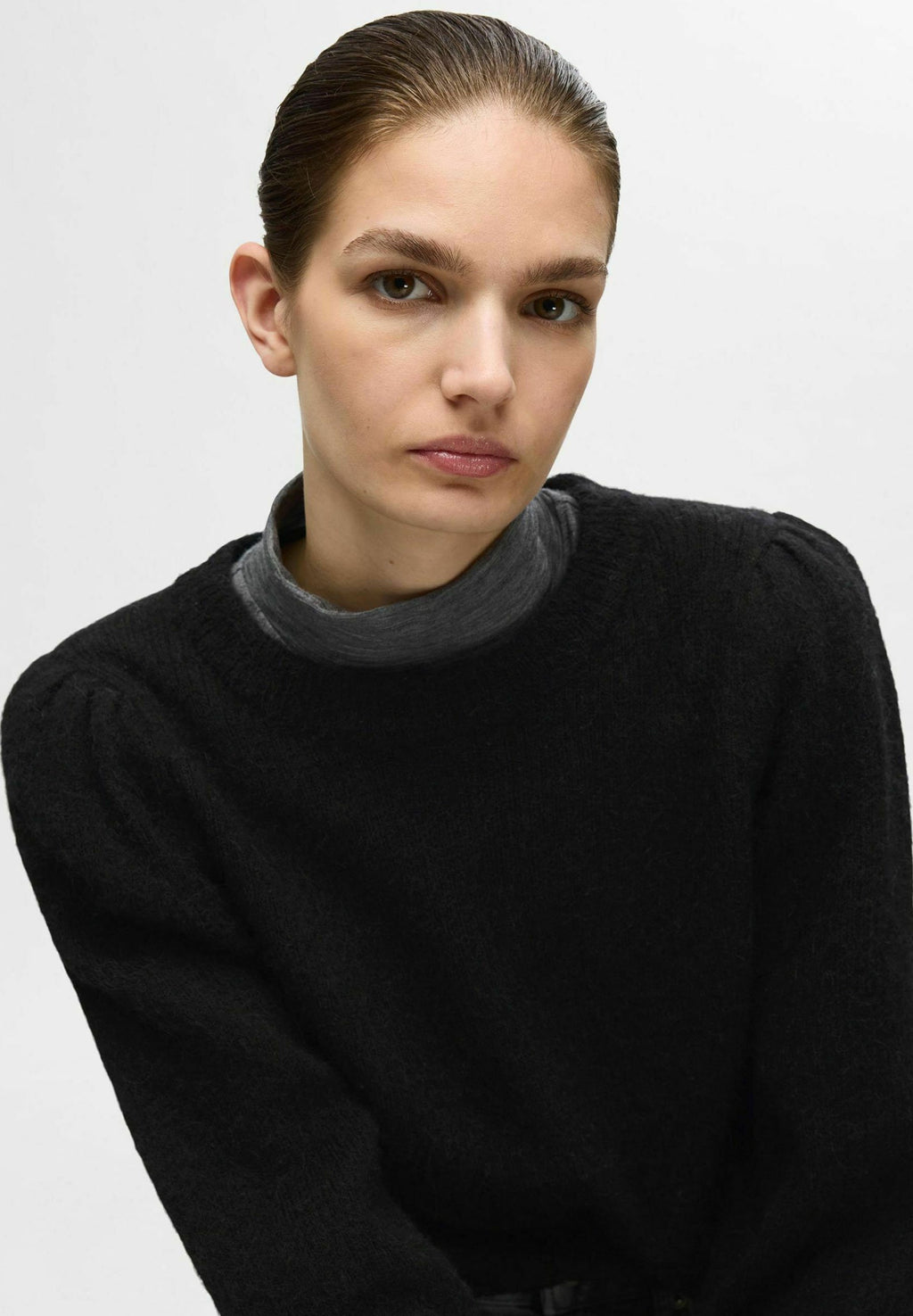Selected Knitted wool blend