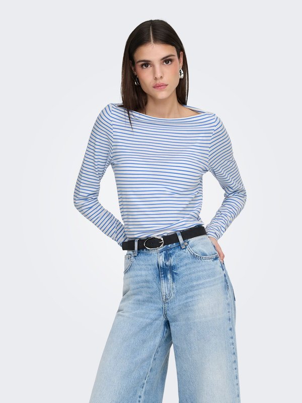 ONLY ONLKISS - Long sleeved top - cloud dancer