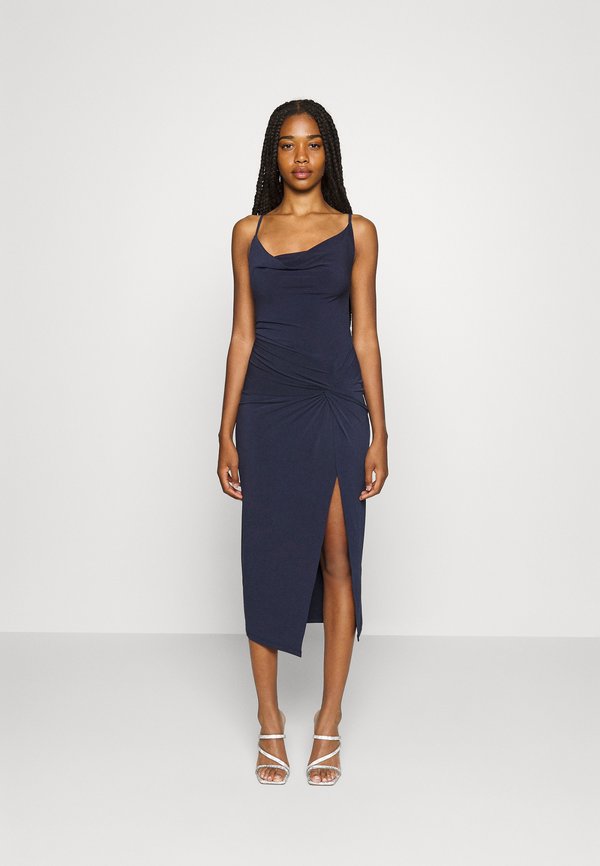 Even&Odd CIRC ASYMMETRIC NECKLINE SLIT DRESS