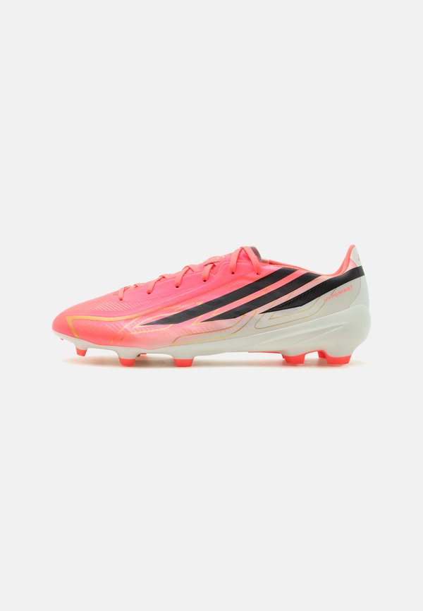 adidas Performance F50 HYPERFAST LEAGUE FG UNISEX - Firm-ground football boots - solar turbo/core black/gold-coloured metallic