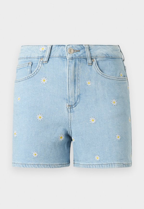 ONLY Denim ONLJOSEPHINE High waist Loose Fit - Denim shorts - light blue denim