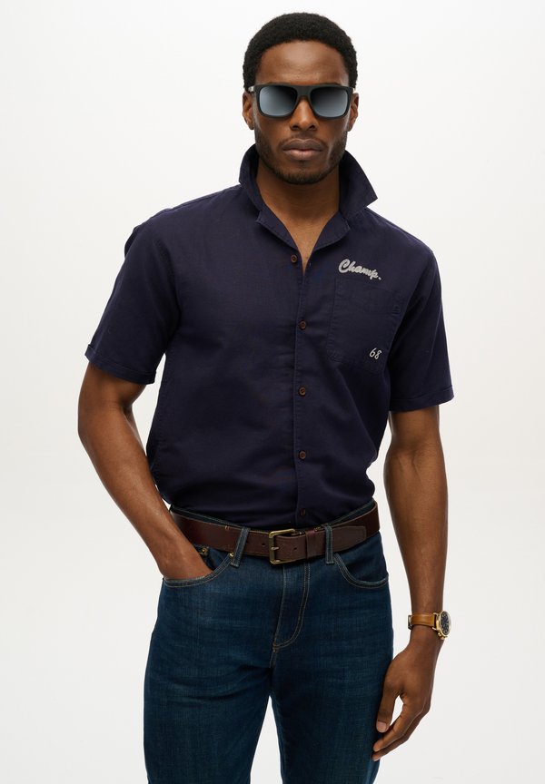 Superdry & Co SQUARE - Sunglasses - matte black mirror lens