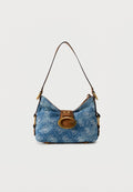 Guess CAMDEN MINI - Handbag - blue