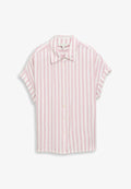 TOM TAILOR LOOSE FIT BLUSE MIT STREIFEN - Button-down blouse - light elderberry stripe