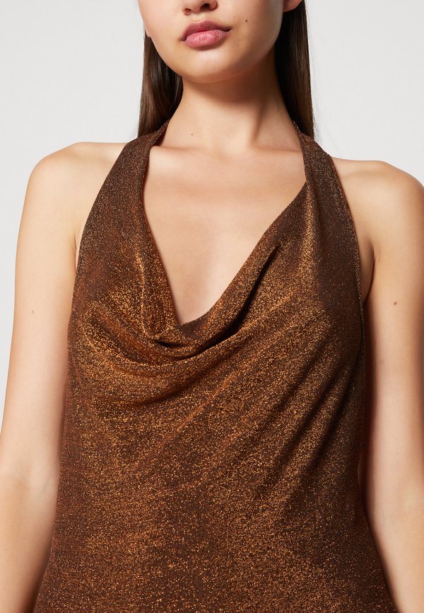WAL G. PARTY ROMI COWL NECK GLITTER