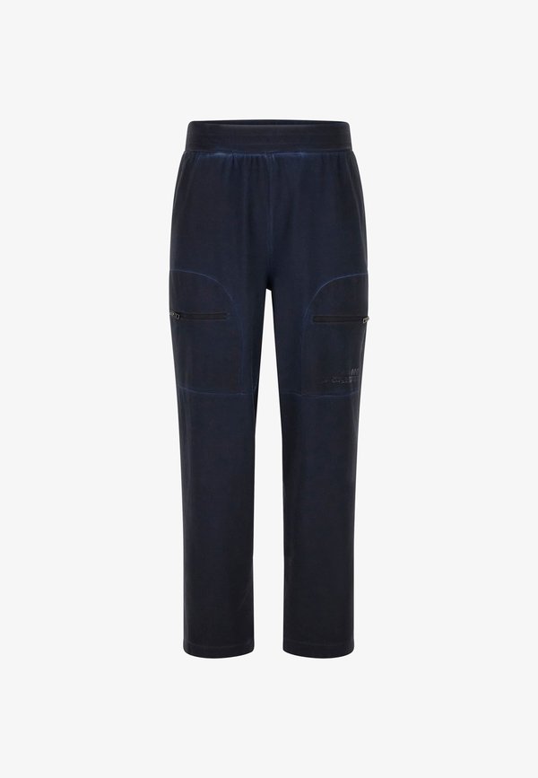 Guess WIDE - Tracksuit bottoms - dunkelblau