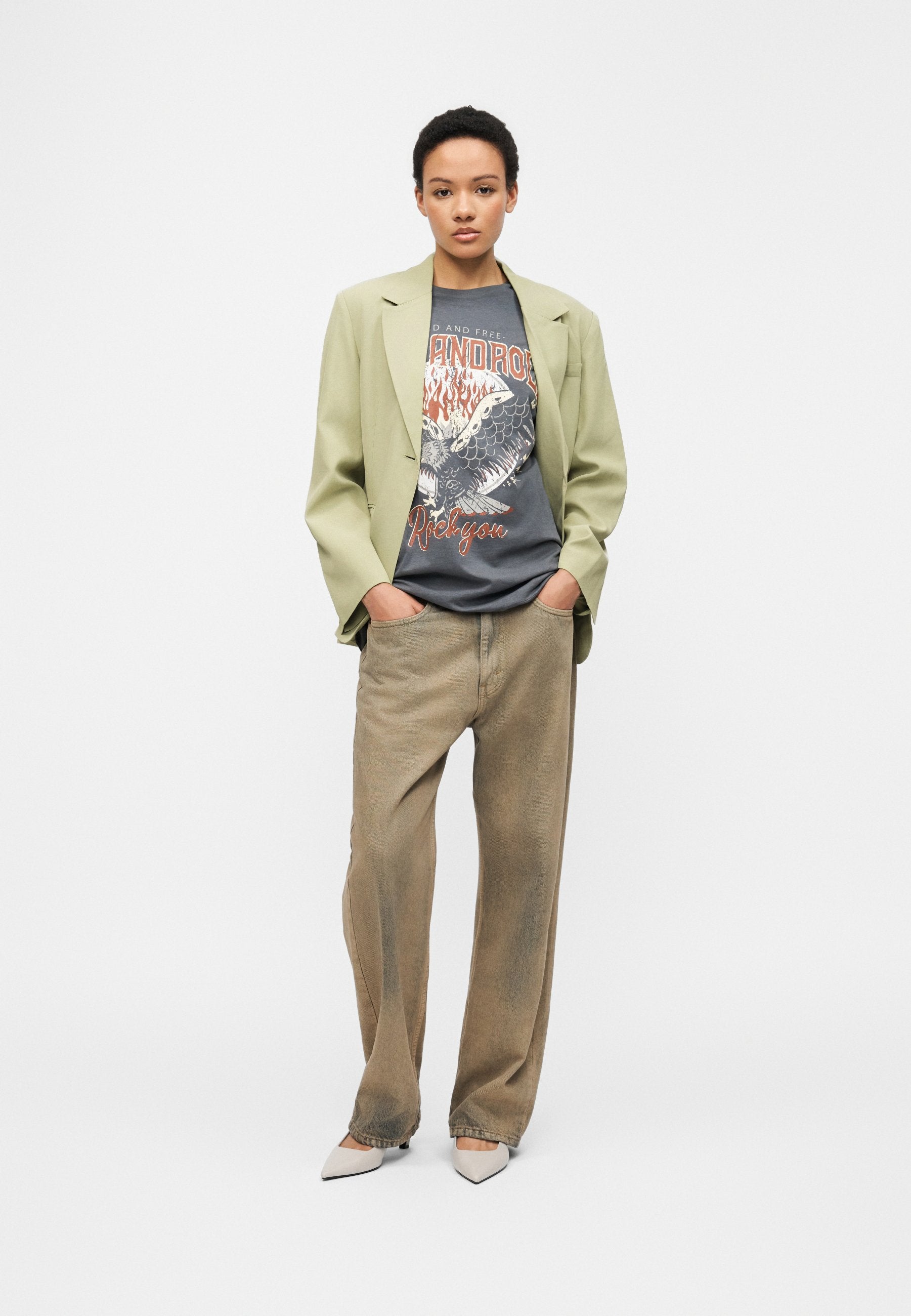 Selected Oversized belted