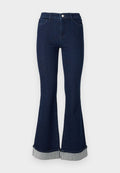 ONLY Flared fit ONLMILA Mid waist - Flared Jeans - dark blue denim