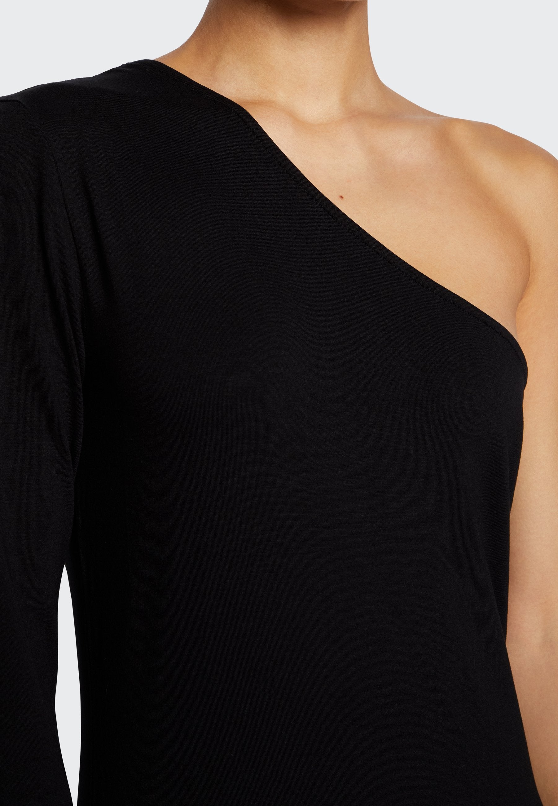 NU-IN ASYMMETRICAL SLEEVE MIDI DRESS