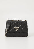 Guess GIULLY II MINI 2 COMP CVRT FLP - Cross body bag - black