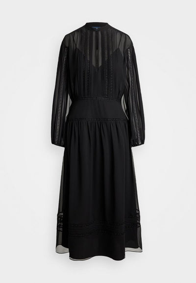 Polo Ralph Lauren LACE-TRIM GEORGETTE DRESS