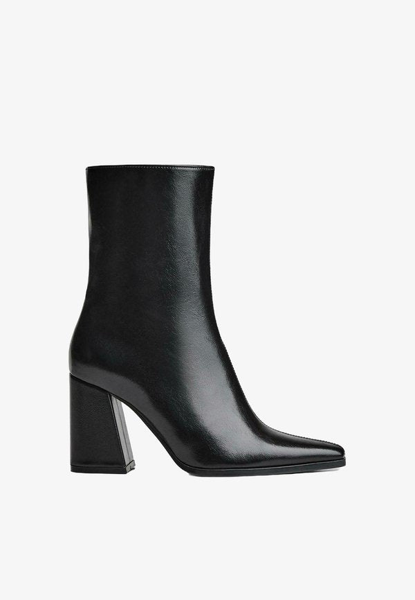 Bershka High heeled ankle boots - black