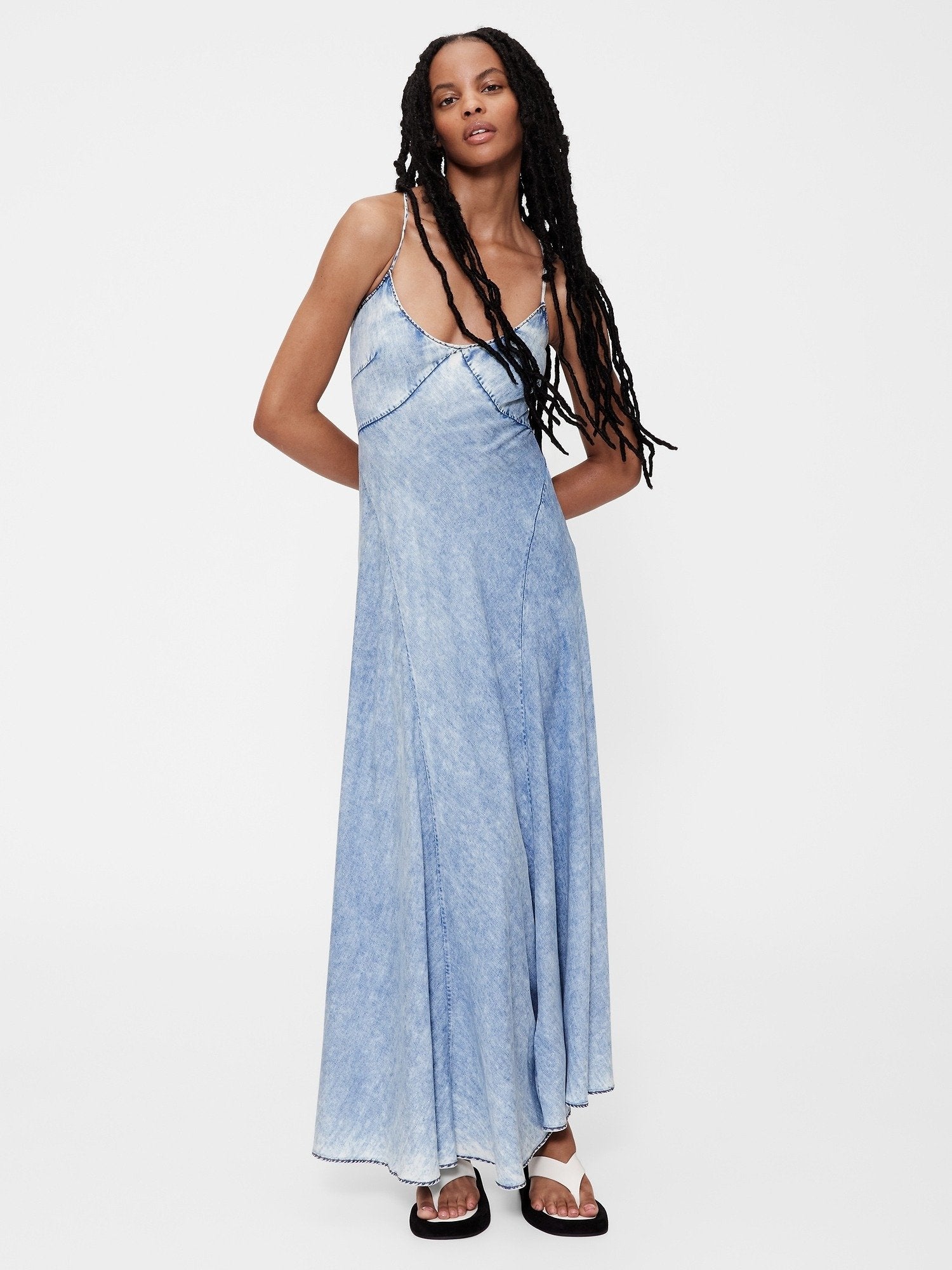 GAP STUDIO LIQUID PERFECT SLIP DRESS