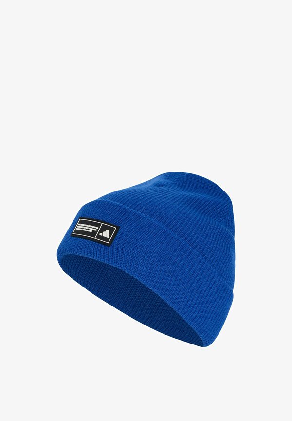 adidas Performance ADIDAS PERFORMANCE ESSENTIALS LABEL BEANIE CUFFED UNISEX - Beanie - royal blue/white