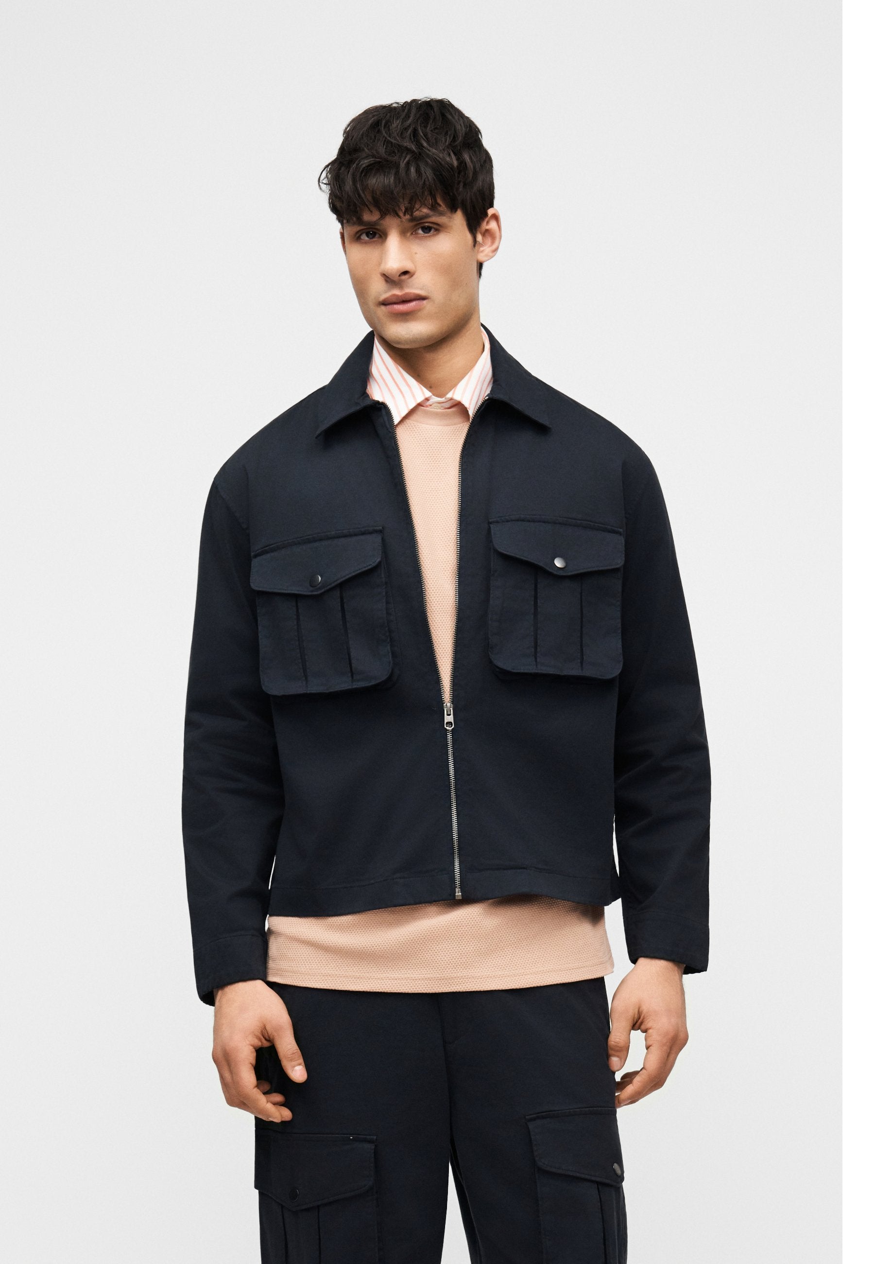 Lyle & Scott CHENILE PATCH SHACKET