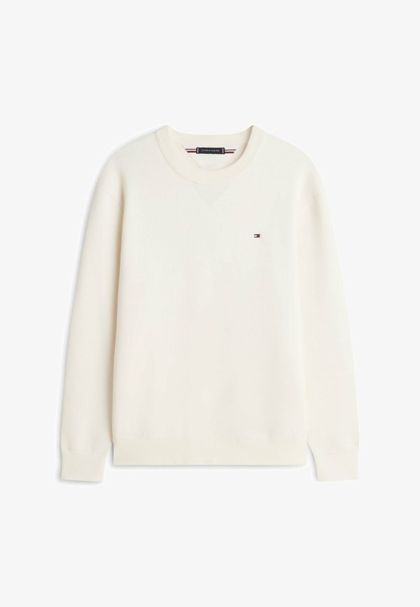 Tommy Hilfiger FLAG EMBROIDERY CREW NECK RELAXED  - Jumper - ivory petal