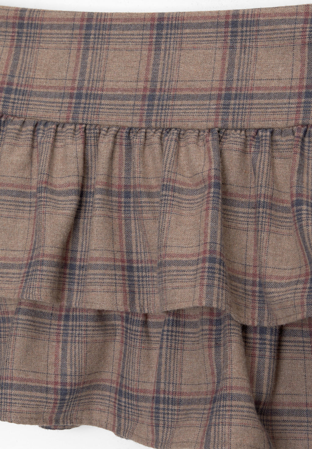 PULL&BEAR CHECK WITH RUFFLES