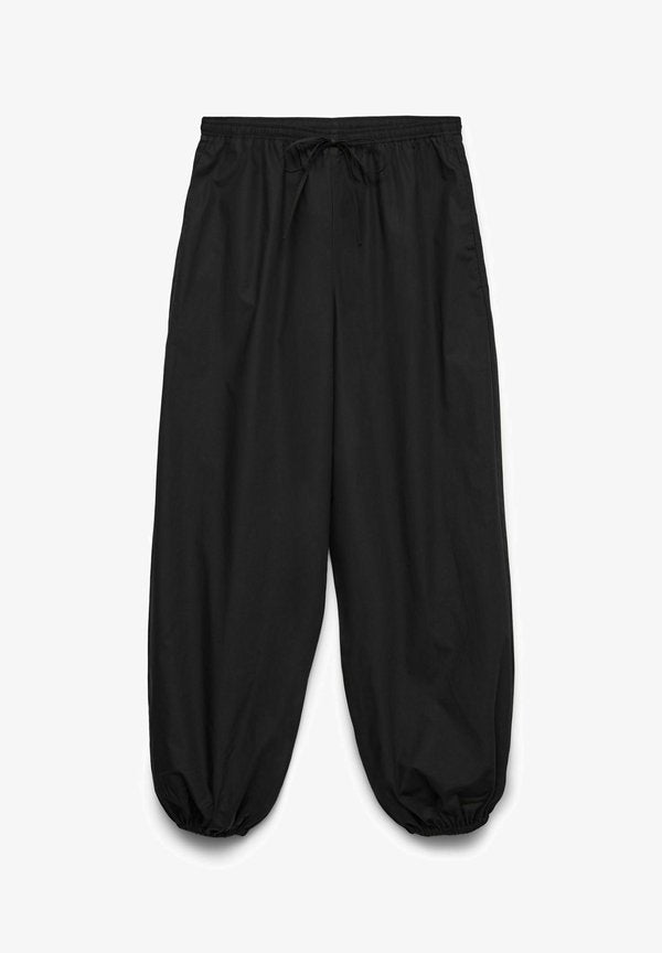 Vero Moda Wide-leg VMJAYA Mid waist - Trousers - black