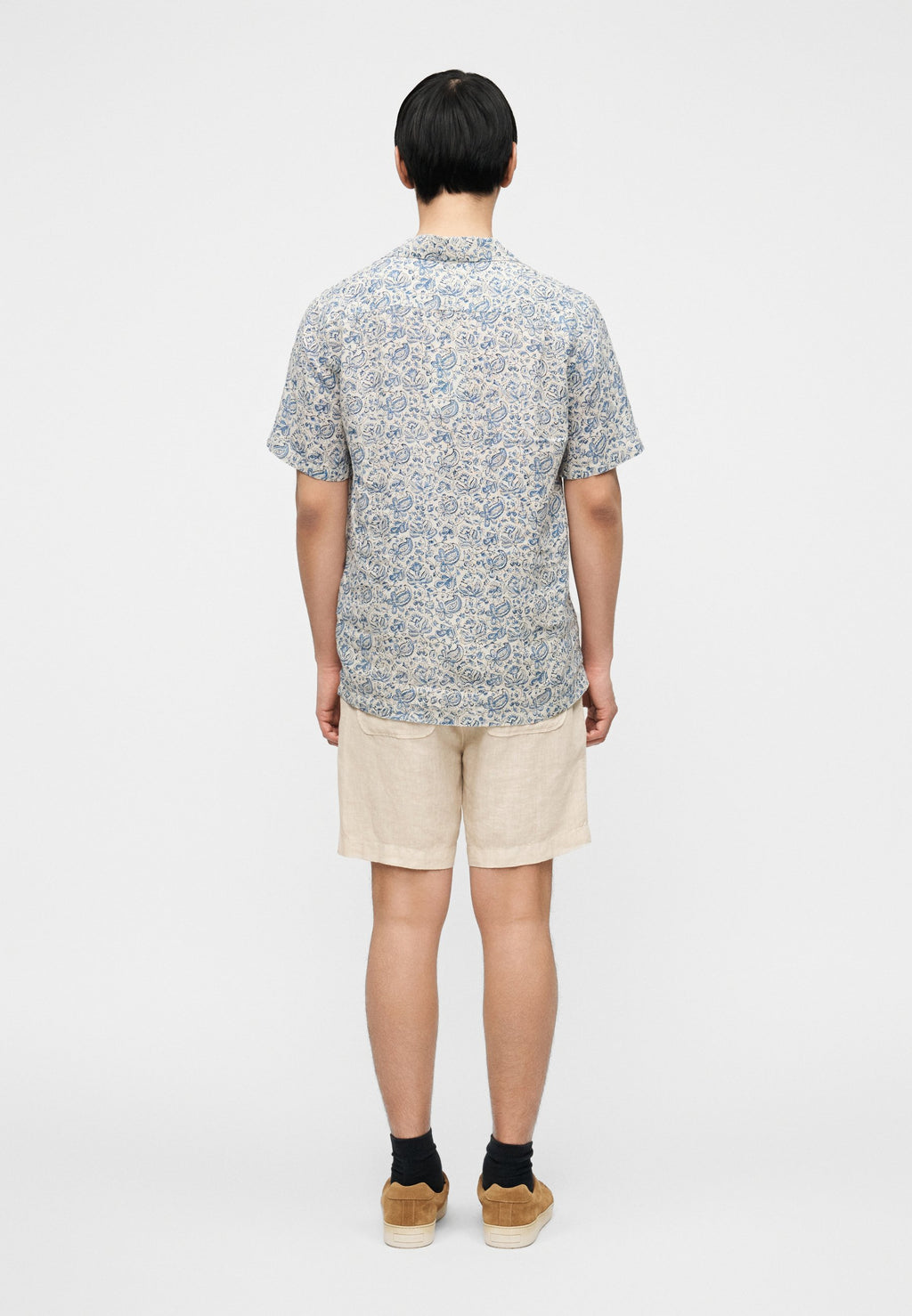 120% Lino SHORT SLEEVE REGULAR FIT MEN SHIRT