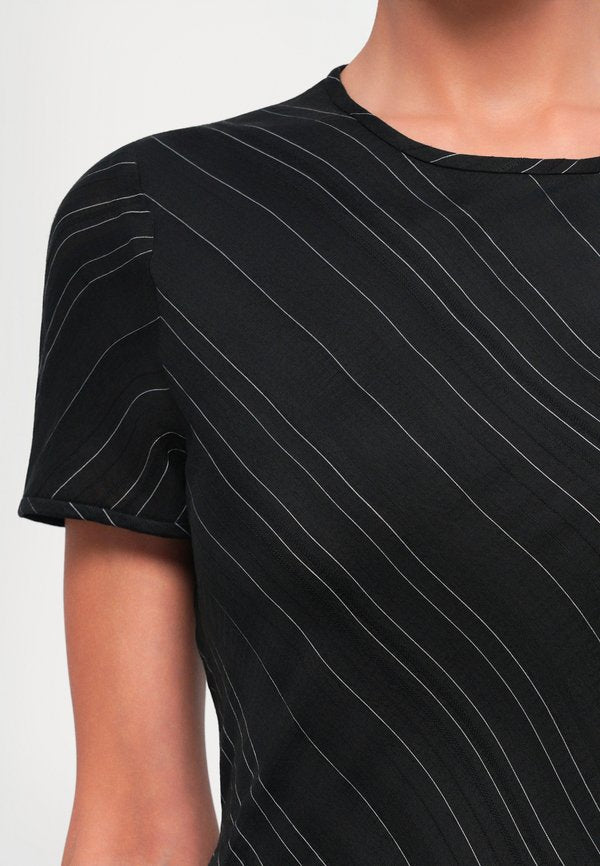 Proenza Schouler White Label DELPHINE DRESS STRIPE FLOU