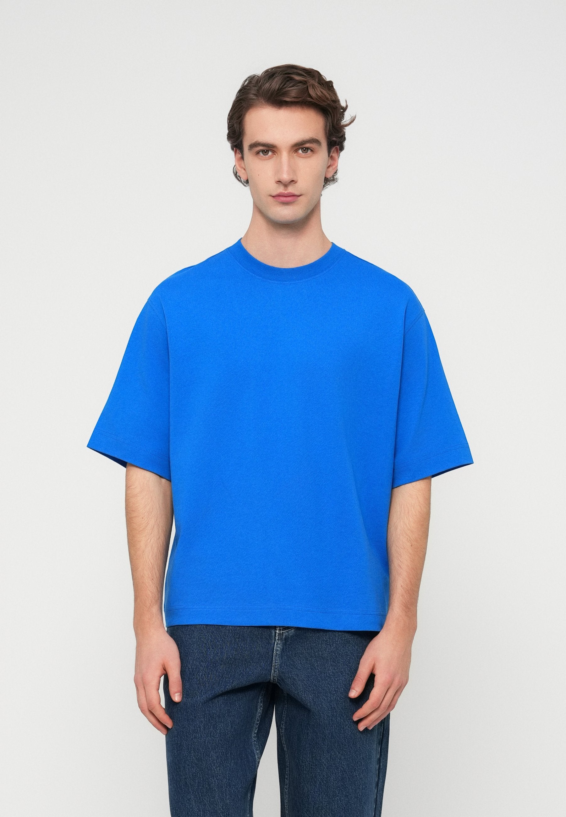 Selected SLHBOXYLOGAN O NECK LOGO TEE