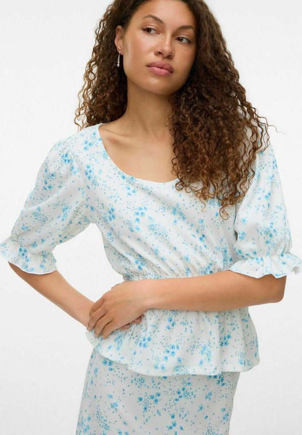 Vero Moda Peplum VMSOMYA - Blouse - snow white