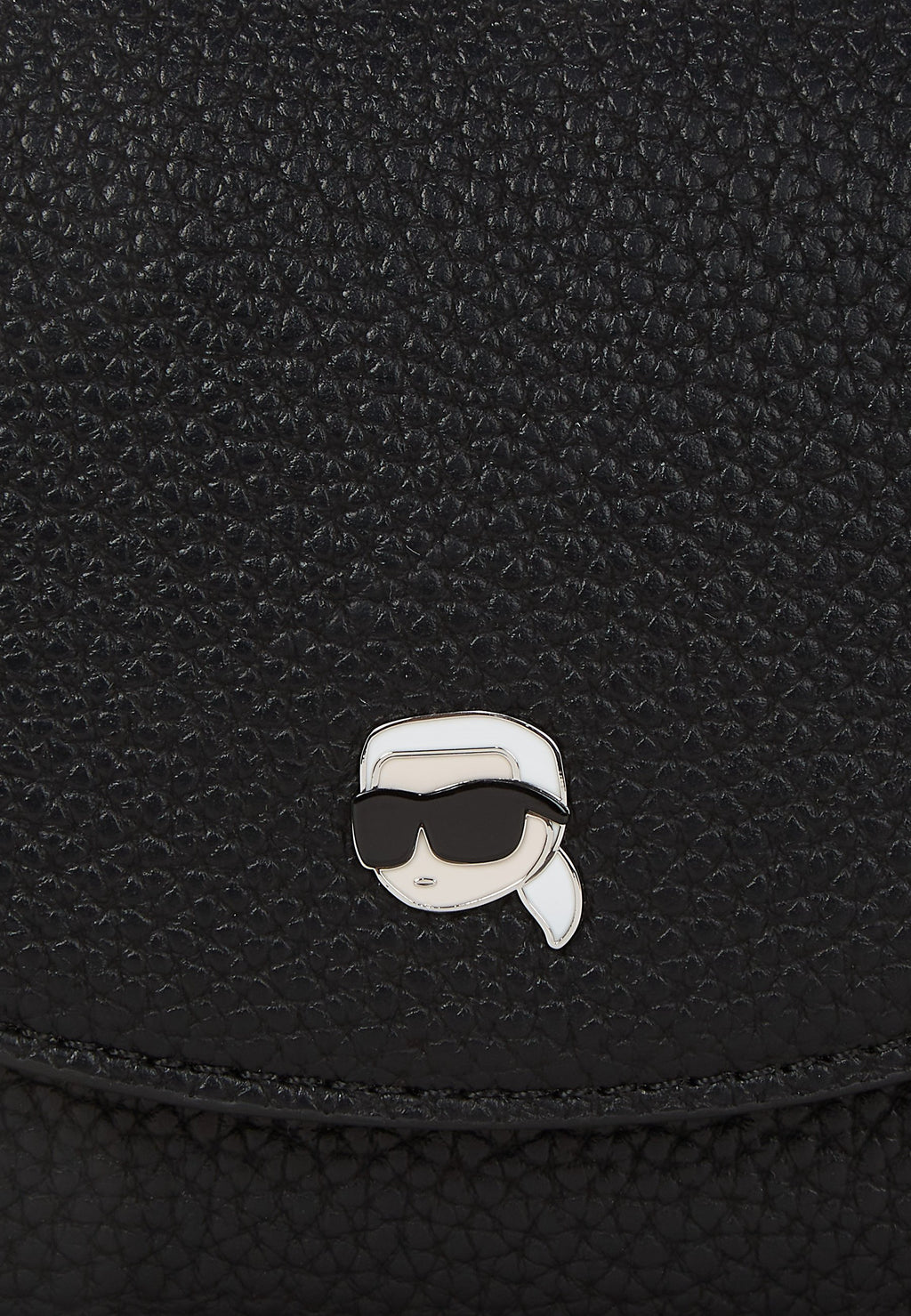KARL LAGERFELD IKON PEBBLE PIN FLAP POUCH