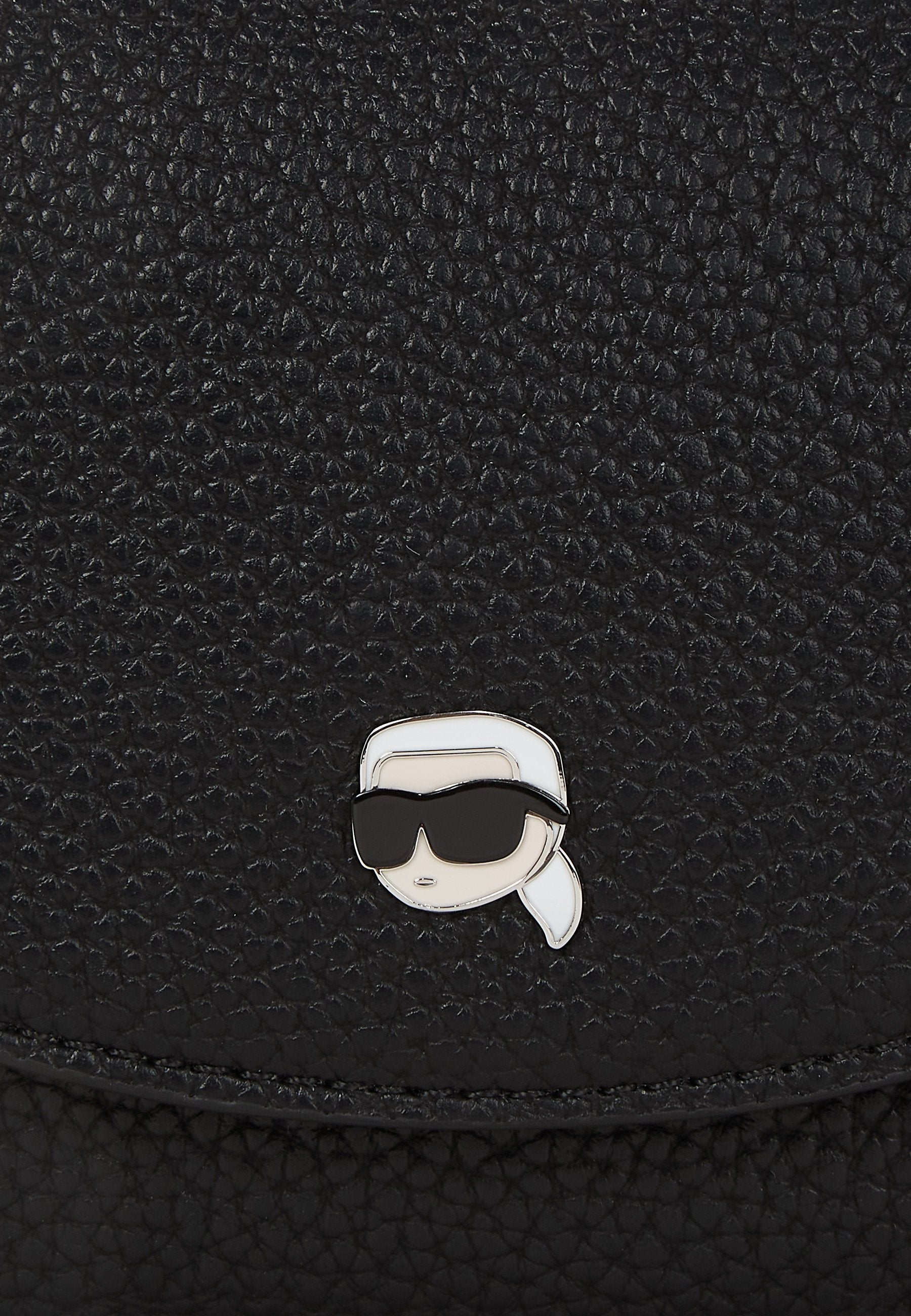KARL LAGERFELD IKON PEBBLE PIN FLAP POUCH