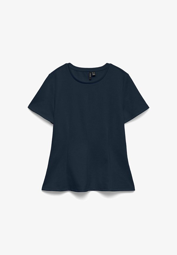 Vero Moda Peplum VMABBY - Basic T-shirt - navy blazer