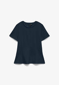 Vero Moda Peplum VMABBY - Basic T-shirt - navy blazer