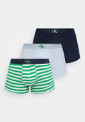 Calvin Klein Underwear GRAPHIC MONOGRAM 3 PACK - Trunks - shoreline/mardi gras green