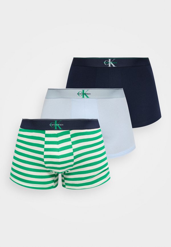 Calvin Klein Underwear GRAPHIC MONOGRAM 3 PACK - Trunks - shoreline/mardi gras green