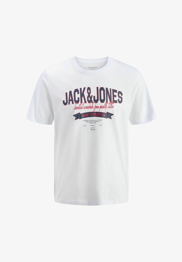 Jack & Jones Plus Size - Print T-shirt - bright white