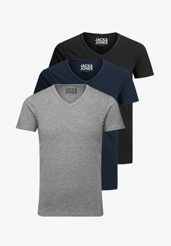 Jack & Jones Basic T-shirt - grey/blue/black