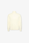 Calvin Klein MOCK NECK - Jumper - antique white