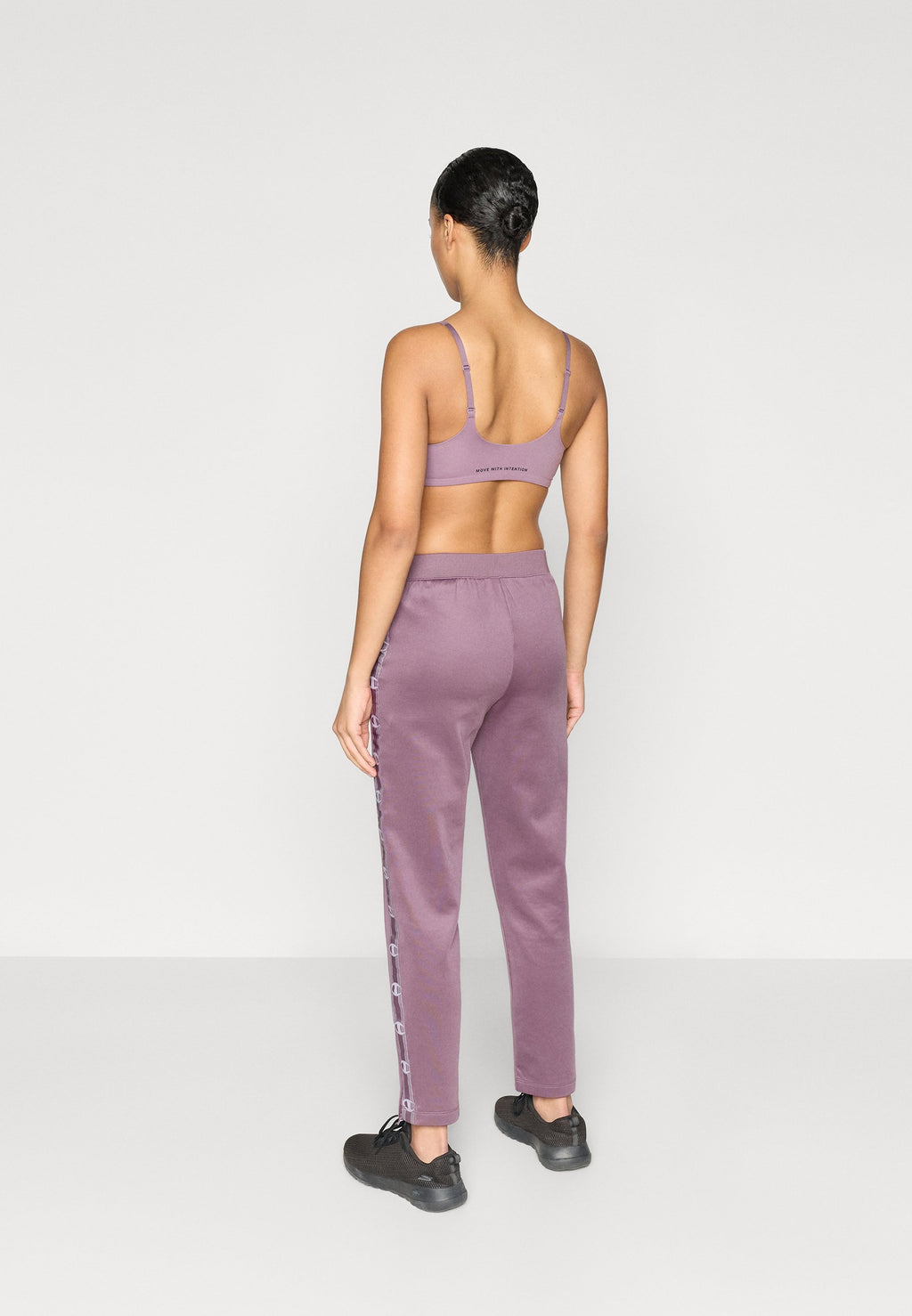 Champion SPORTS INSPIRED INTERLOCK STRAIGHT HEM PANTS WITH TAPE DETAILING
