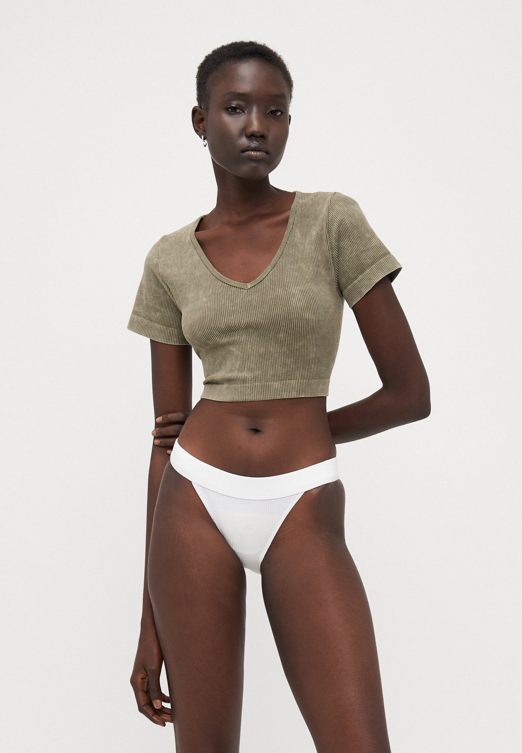 ONLY ONLLEA SEAMLESS STONE V NECK