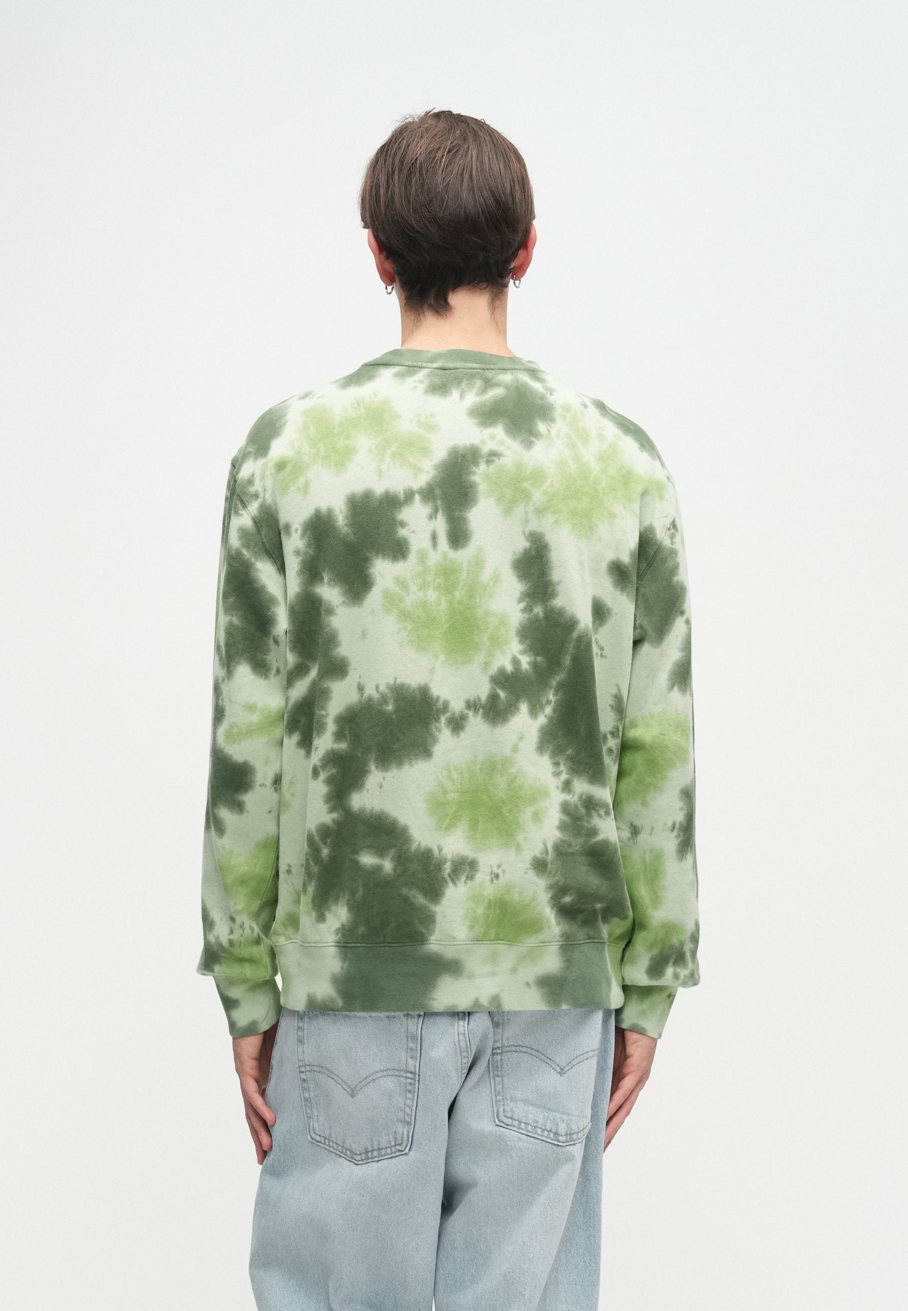 HUF TIE DYE LOGO CREW UNISEX