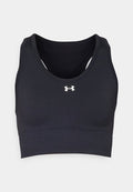 Under Armour VANISH SEAMLESS MID - Medium support sports bra - black/white