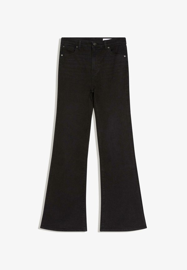 Bershka Flared Jeans - black